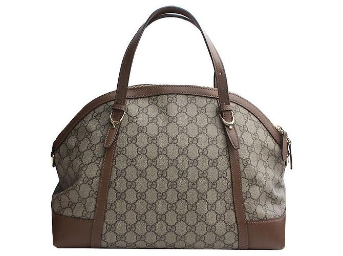 Gucci Borsa Tote e Borsa a Spalla in PVC Marrone - vista 3