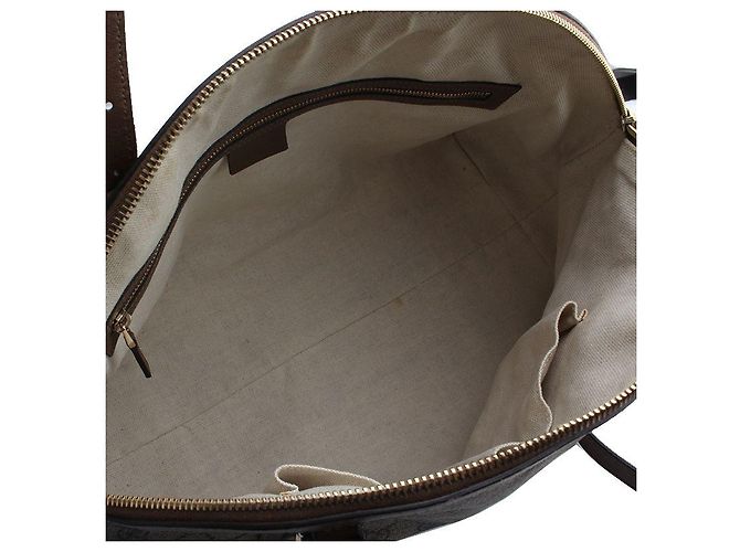 Gucci Borsa Tote e Borsa a Spalla in PVC Marrone - vista 5