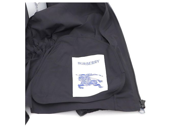 Burberry Giacca con cappuccio nera con coulisse Nero - vista 10