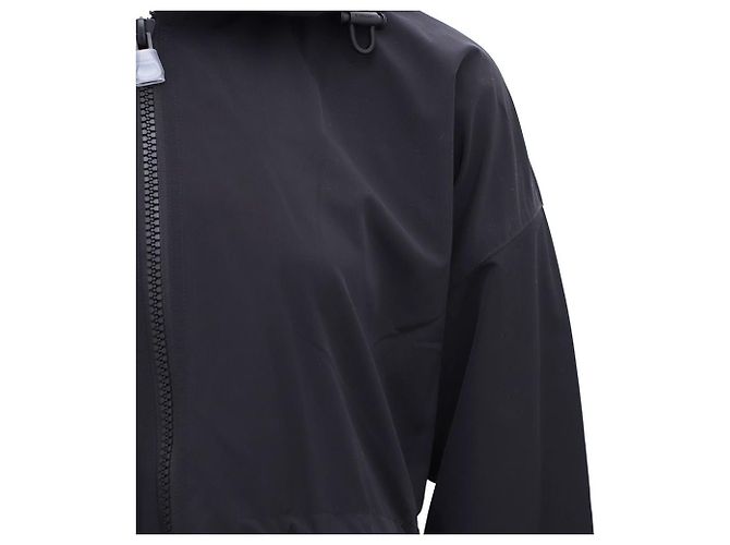 Burberry Giacca con cappuccio nera con coulisse Nero - vista 4