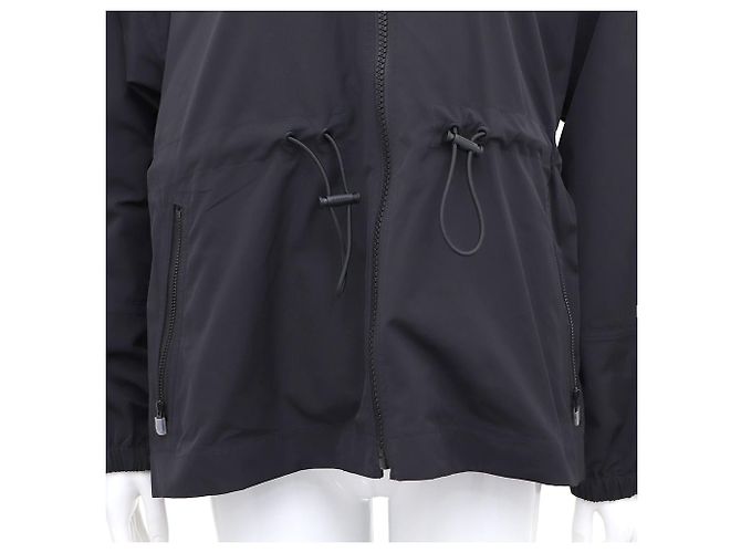 Burberry Giacca con cappuccio nera con coulisse Nero - vista 5
