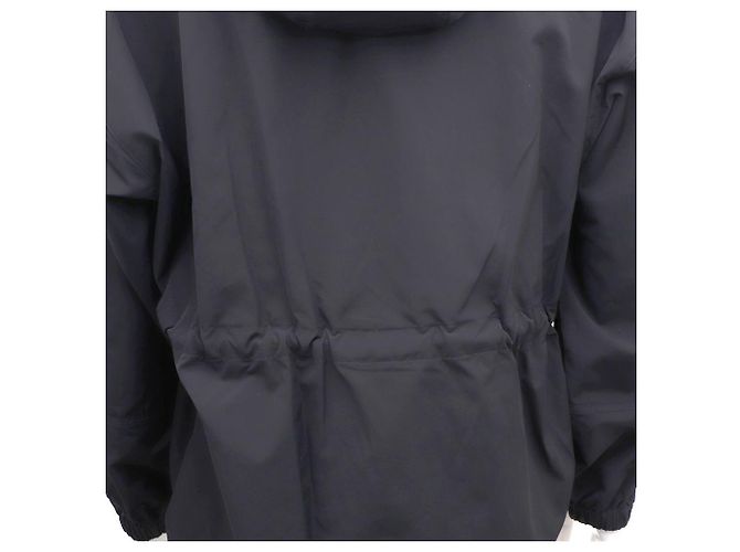 Burberry Giacca con cappuccio nera con coulisse Nero - vista 9