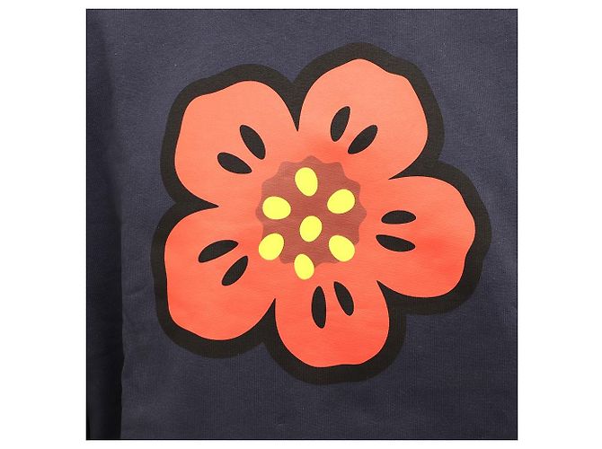 Kenzo Logo-Sweatshirt für Herren mit Bork-Blume Blau - Ansicht 3