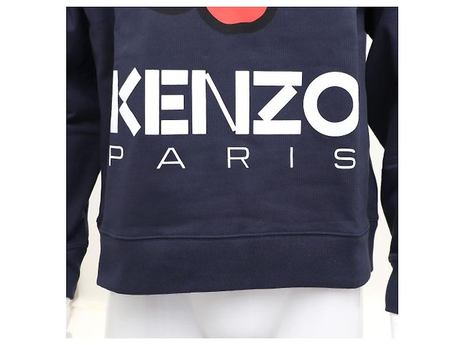 Kenzo Logo-Sweatshirt für Herren mit Bork-Blume Blau - Ansicht 4