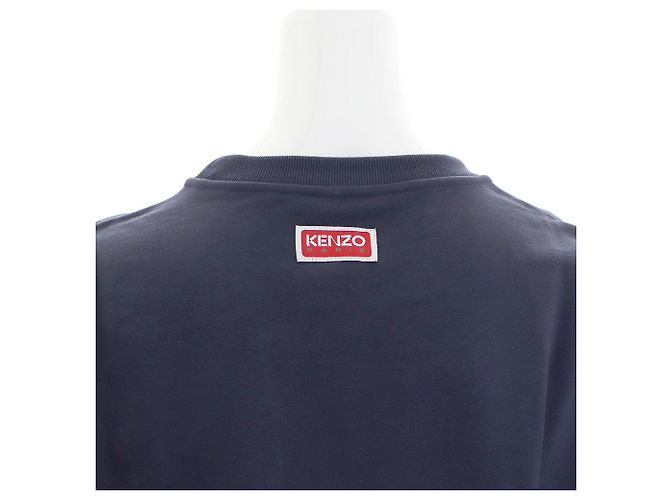 Kenzo Logo-Sweatshirt für Herren mit Bork-Blume Blau - Ansicht 7