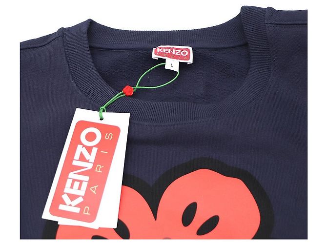 Kenzo Logo-Sweatshirt für Herren mit Bork-Blume Blau - Ansicht 9