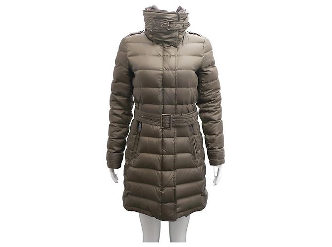 Burberry Jaqueta acolchoada com gola de pele e plumas - vista 14