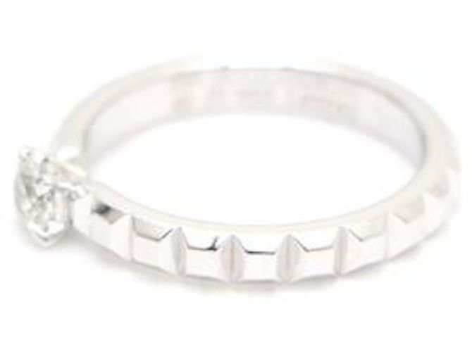 Boucheron Clé de Paris Platinum Solitaire Carat Diamond Ring Silber - Ansicht 10