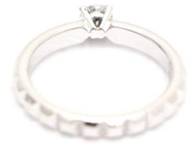 Boucheron Clé de Paris Platinum Solitaire Carat Diamond Ring Silber - Ansicht 12