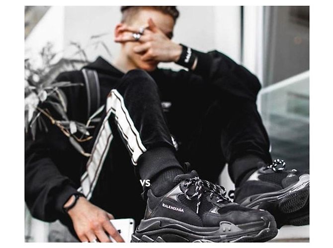 Balenciaga Triple Dirty Black Blu - vista 10