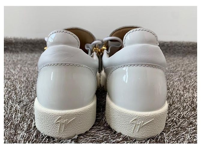 Giuseppe Zanotti Sneakers bianche da donna Maryland placcate oro Bianco - vista 10