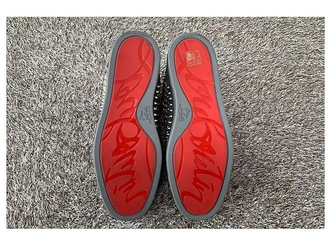 Christian Louboutin Louis Flat High Top Marrone - vista 10