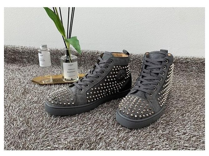 Christian Louboutin Louis Flat High Top Marrone - vista 11