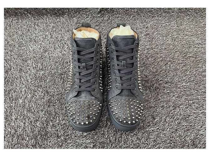 Christian Louboutin Louis Flat High Top Marrone - vista 3