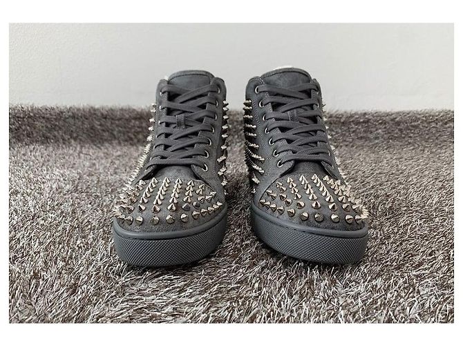 Christian Louboutin Louis Flat High Top Marrone - vista 4