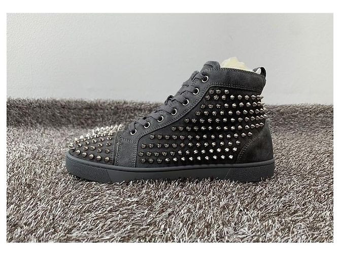 Christian Louboutin Louis Flat High Top Marrone - vista 5
