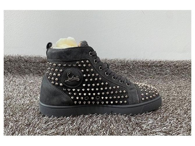 Christian Louboutin Louis Flat High Top Marrone - vista 6