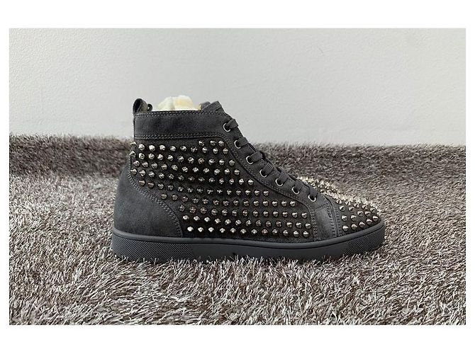 Christian Louboutin Louis Flat High Top Marrone - vista 7
