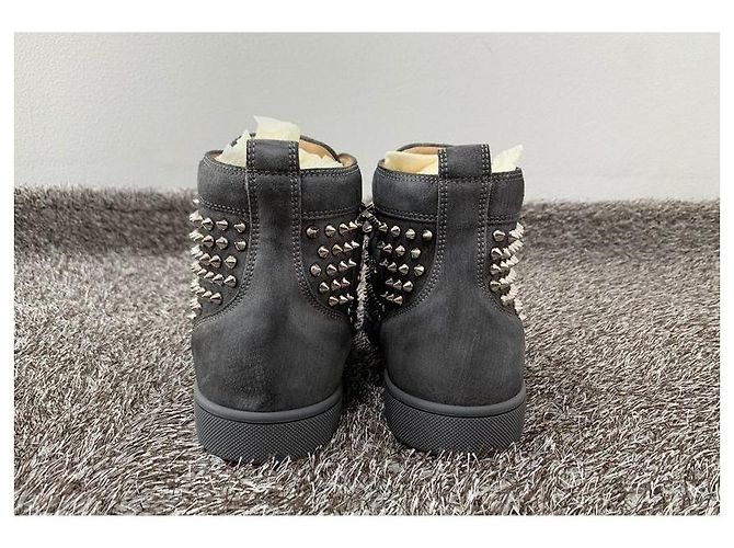 Christian Louboutin Louis Flat High Top Marrone - vista 9