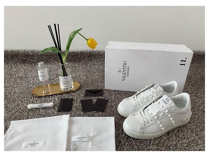 Valentino Sneakers Rockstud Untitled da uomo Bianco - vista 2