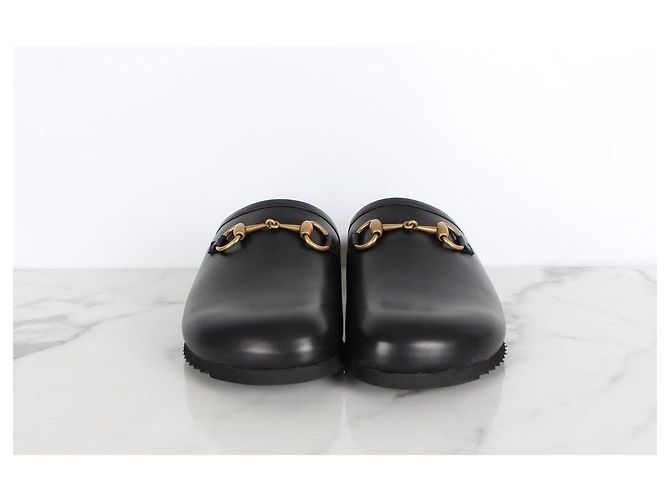 Gucci Sandali slip-on con morsetto Nero - vista 3