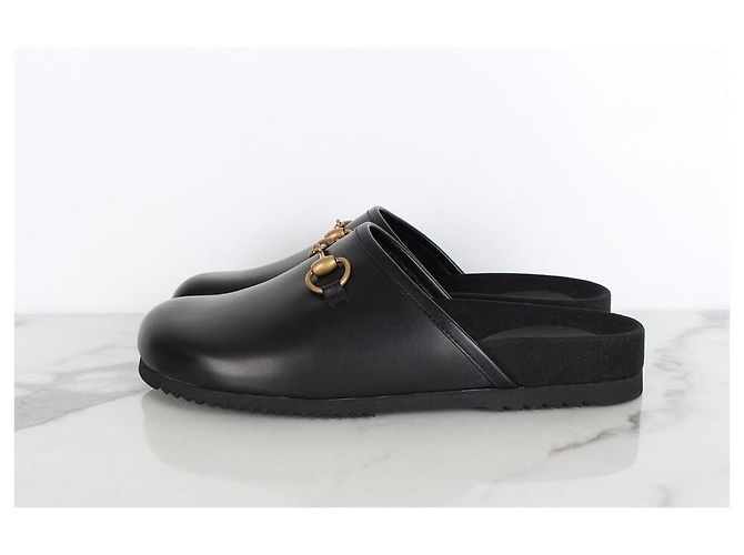 Gucci Sandali slip-on con morsetto Nero - vista 5