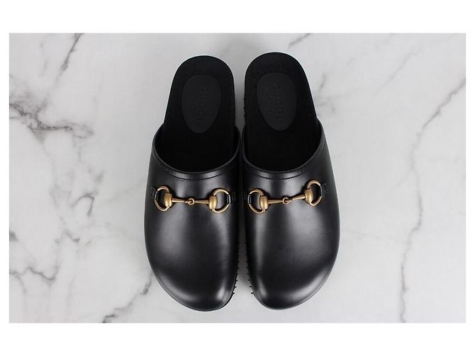 Gucci Sandali slip-on con morsetto Nero - vista 9