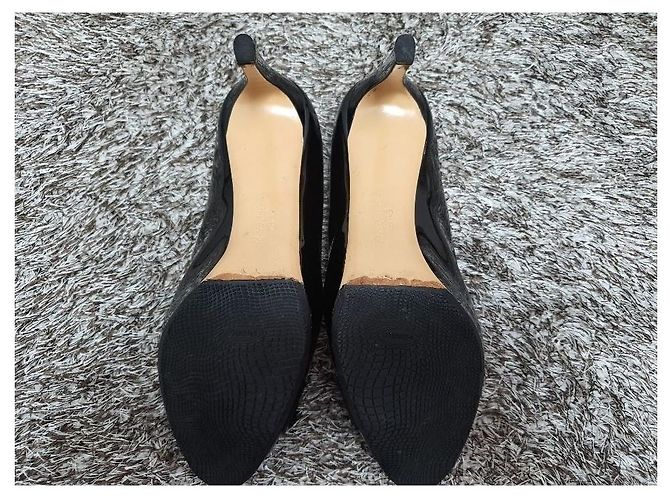 Salvatore Ferragamo Décolleté Pimpa Gold Ribbon Black Nero - vista 10