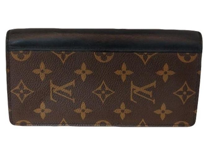 Louis Vuitton Portafoglio Lungo Monogram Macassar Briaz Wallet Nero - vista 2