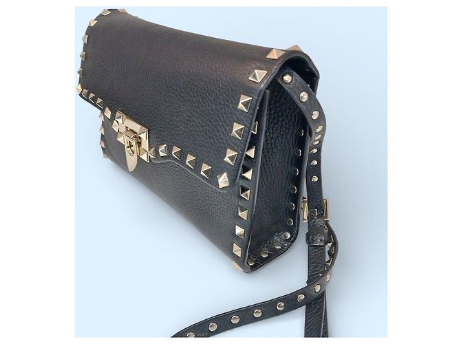Valentino Borsa a tracolla piccola Rockstud Flap - vista 3