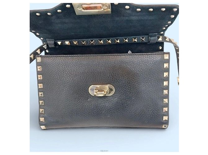 Valentino Borsa a tracolla piccola Rockstud Flap - vista 8
