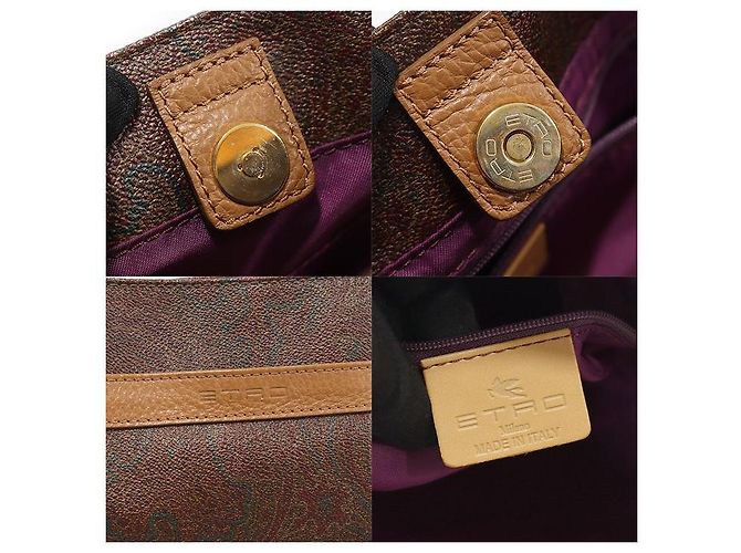Etro Borsa shopper a spalla in tela Paisley Multicolore - vista 7