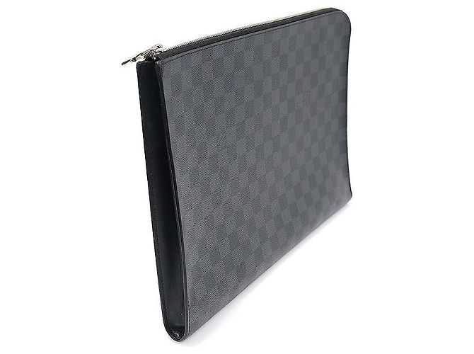 Louis Vuitton Pochette Jour GM in tela Damier Graphite Marrone - vista 2