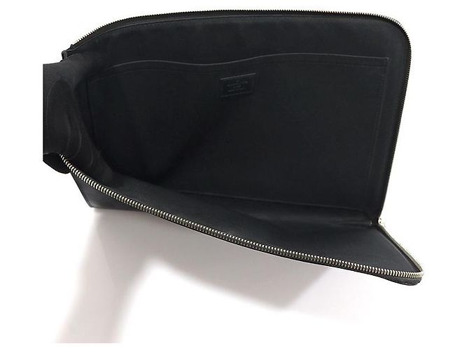 Louis Vuitton Pochette Jour GM in tela Damier Graphite Marrone - vista 5