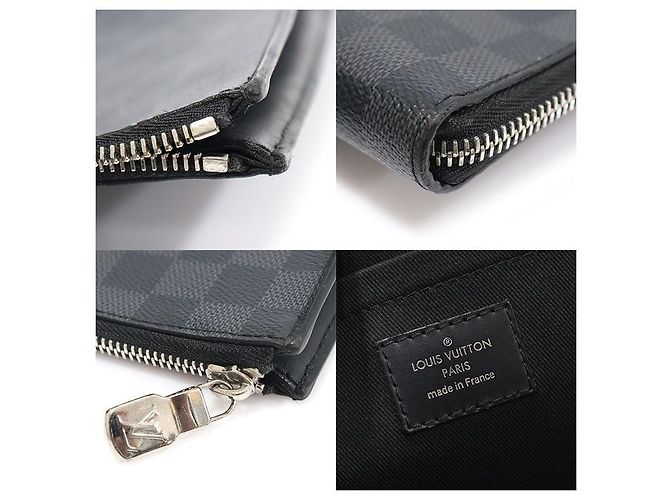 Louis Vuitton Pochette Jour GM in tela Damier Graphite Marrone - vista 7