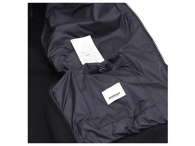 Burberry Chaqueta acolchada con capucha de punto Negro - vista 13