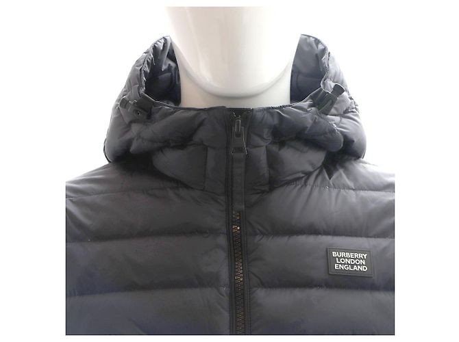Burberry Chaqueta acolchada con capucha de punto Negro - vista 2