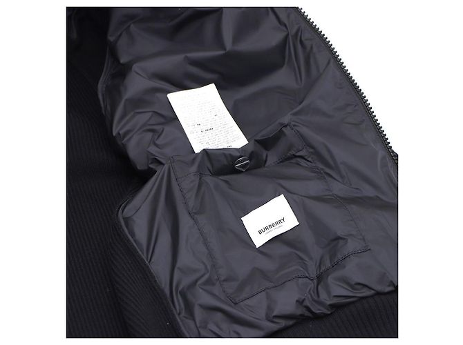 Burberry Chaqueta acolchada con capucha de punto Negro - vista 6