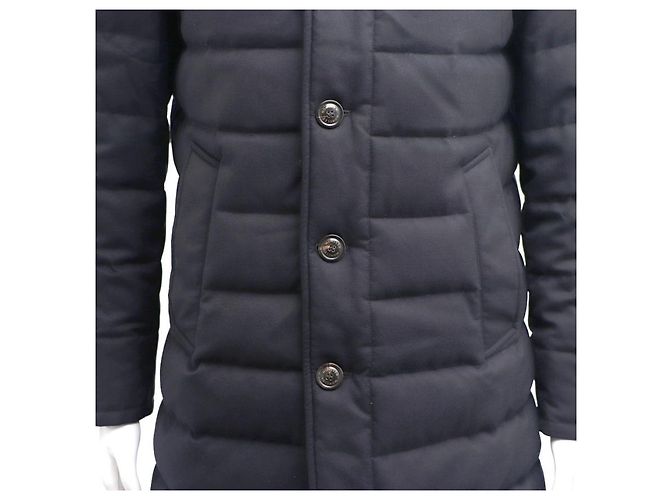 Moncler Valier Men's Down Coat Black - view 14
