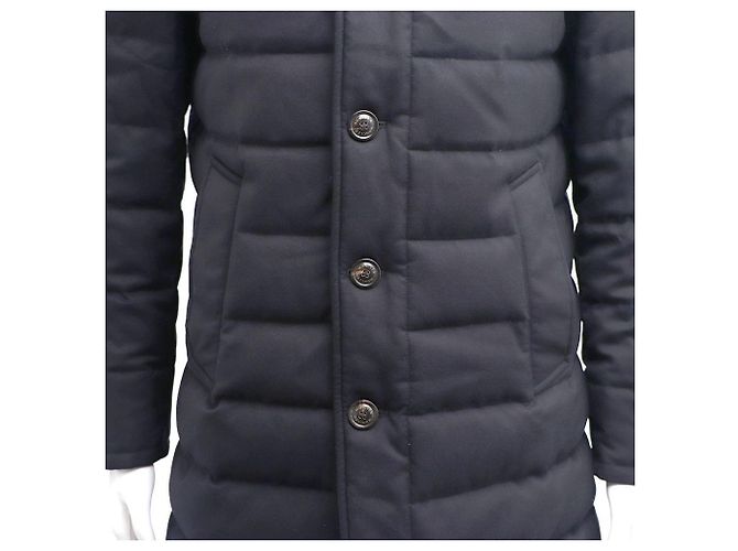 Moncler Valier Men's Down Coat Black - view 4