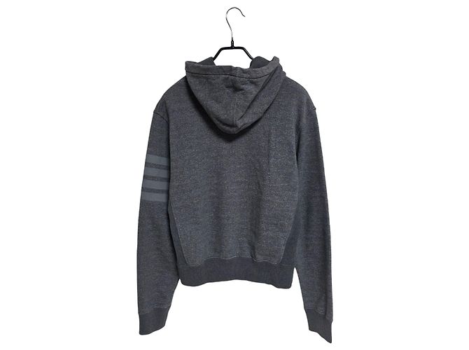 Thom Browne Moletom com capuz Marrom - vista 2