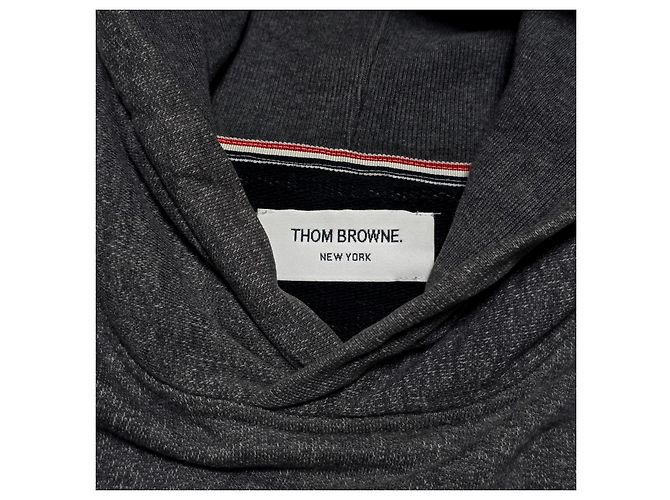 Thom Browne Moletom com capuz Marrom - vista 6