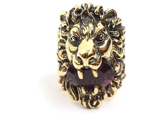 Gucci Amethyst Lion Ring Vergoldet Mehrfarben - Ansicht 2