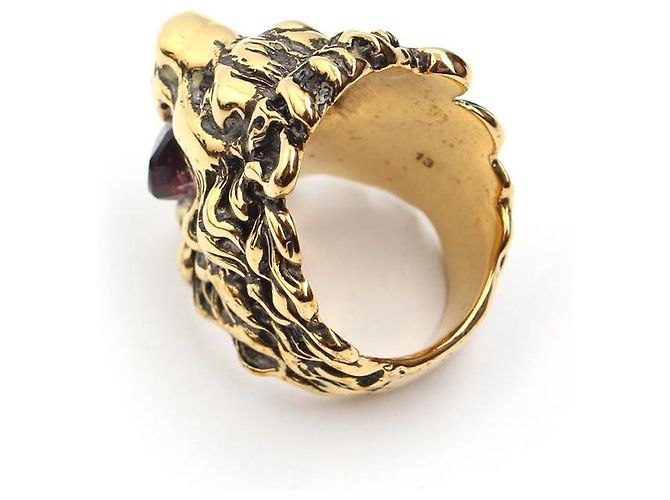 Gucci Amethyst Lion Ring Vergoldet Mehrfarben - Ansicht 3