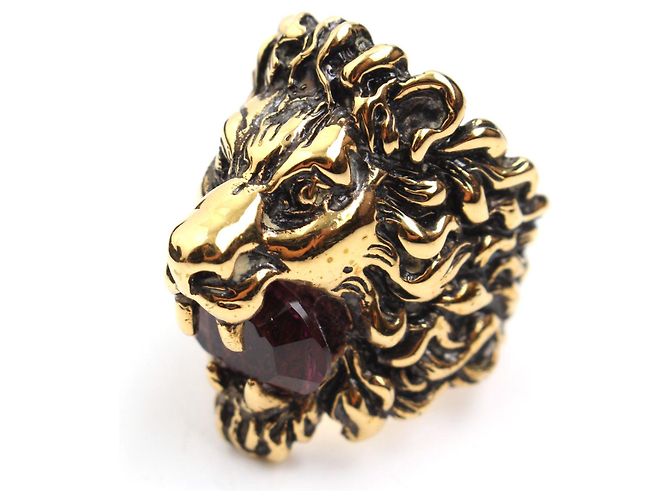 Gucci Amethyst Lion Ring Vergoldet Mehrfarben - Ansicht 4