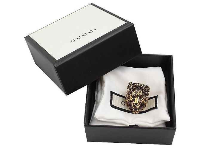 Gucci Amethyst Lion Ring Vergoldet Mehrfarben - Ansicht 5
