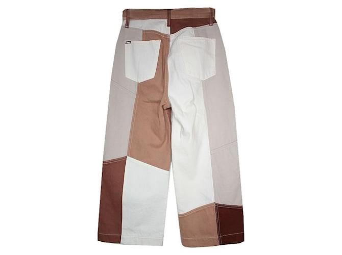 Alice + Olivia Pantalones vaqueros patchwork Alice Olivia Castaño - vista 2