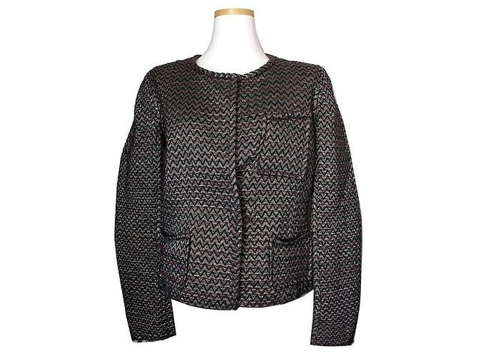 Isabel Marant Metallic Reversible Jacke Schwarz - Ansicht 3