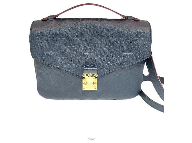 Louis Vuitton Pochette Métis Empreinte Crossbody Blu - vista 2