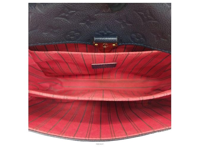 Louis Vuitton Pochette Métis Empreinte Crossbody Blu - vista 5